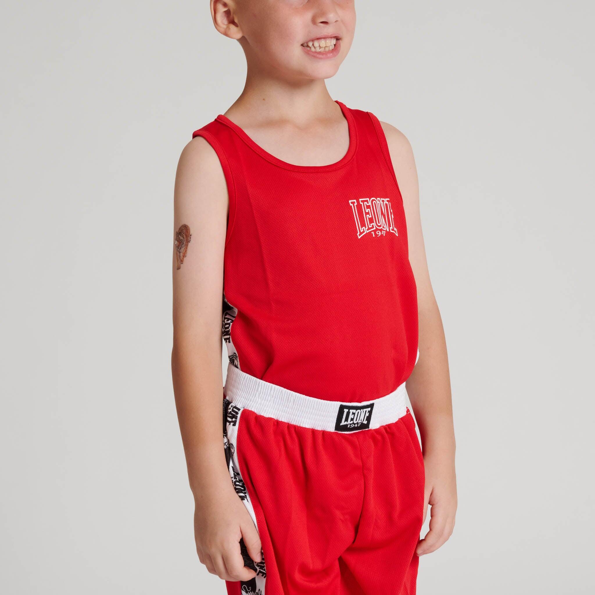 Camiseta boxeo infantil ICONIC Leone1947 rojo XL 3/7