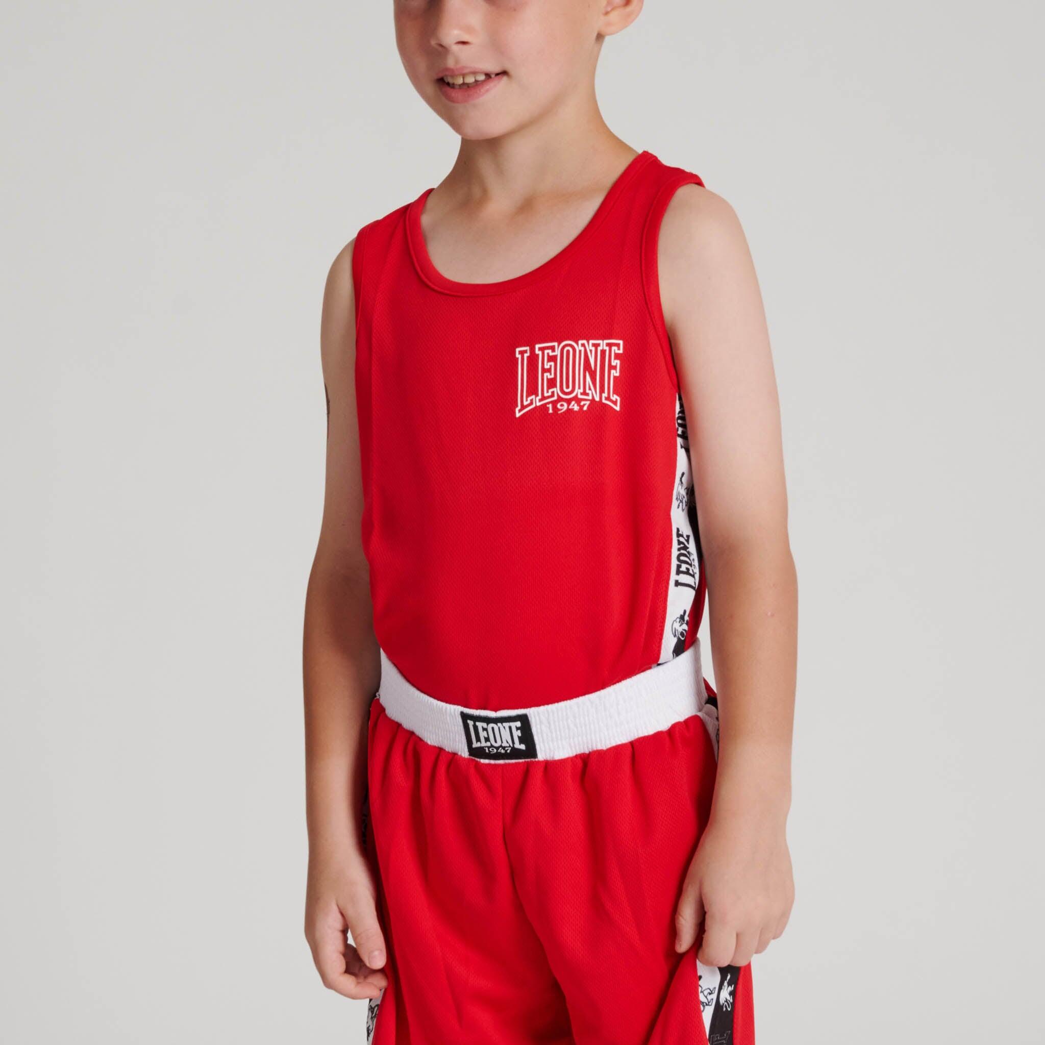 Camiseta boxeo infantil ICONIC Leone1947 rojo XL 2/7