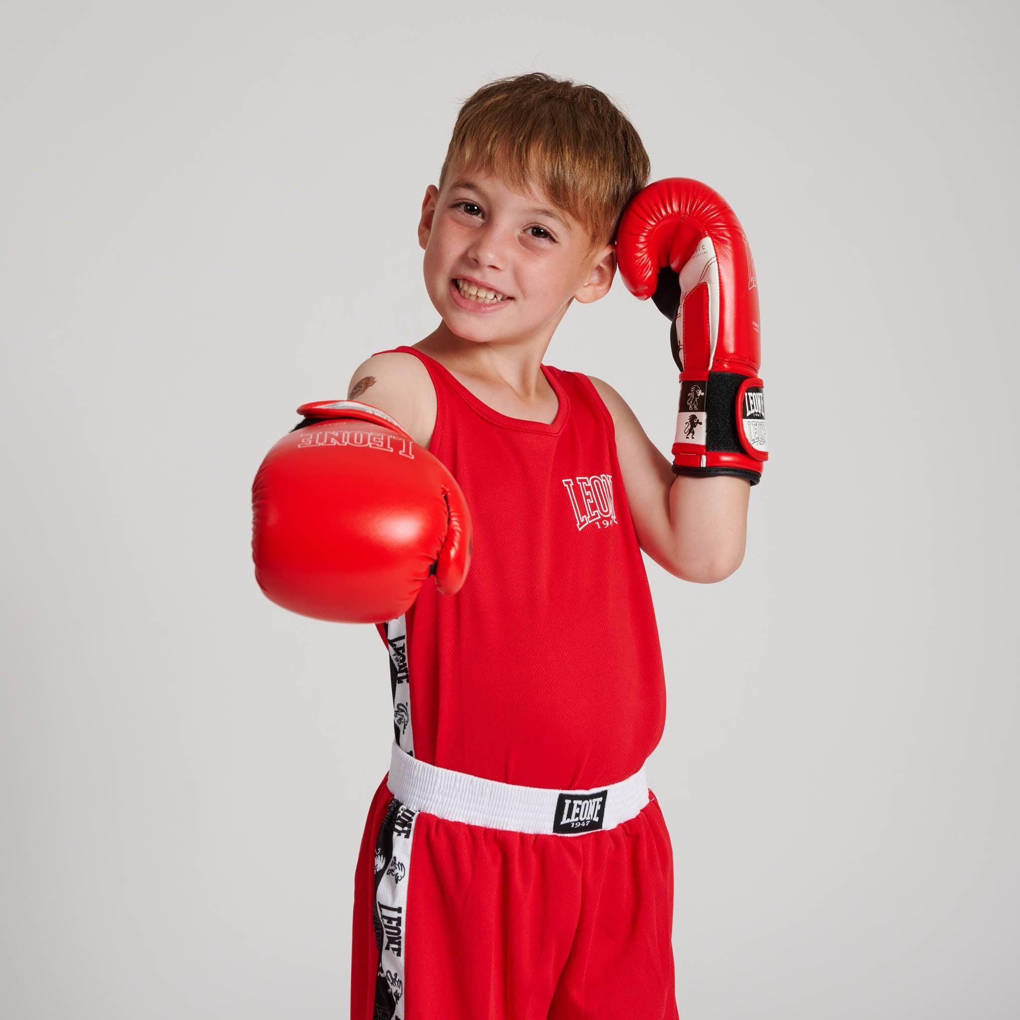 Camiseta boxeo infantil ICONIC Leone1947 rojo XL 7/7