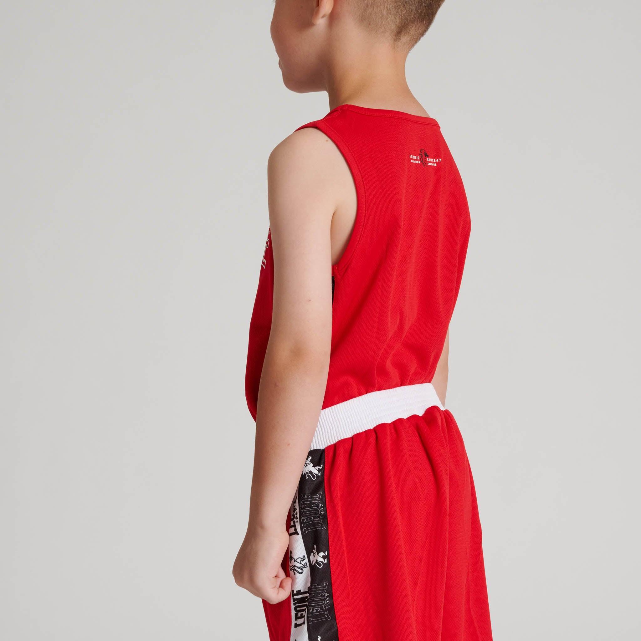 Camiseta boxeo infantil ICONIC Leone1947 rojo XL 5/7