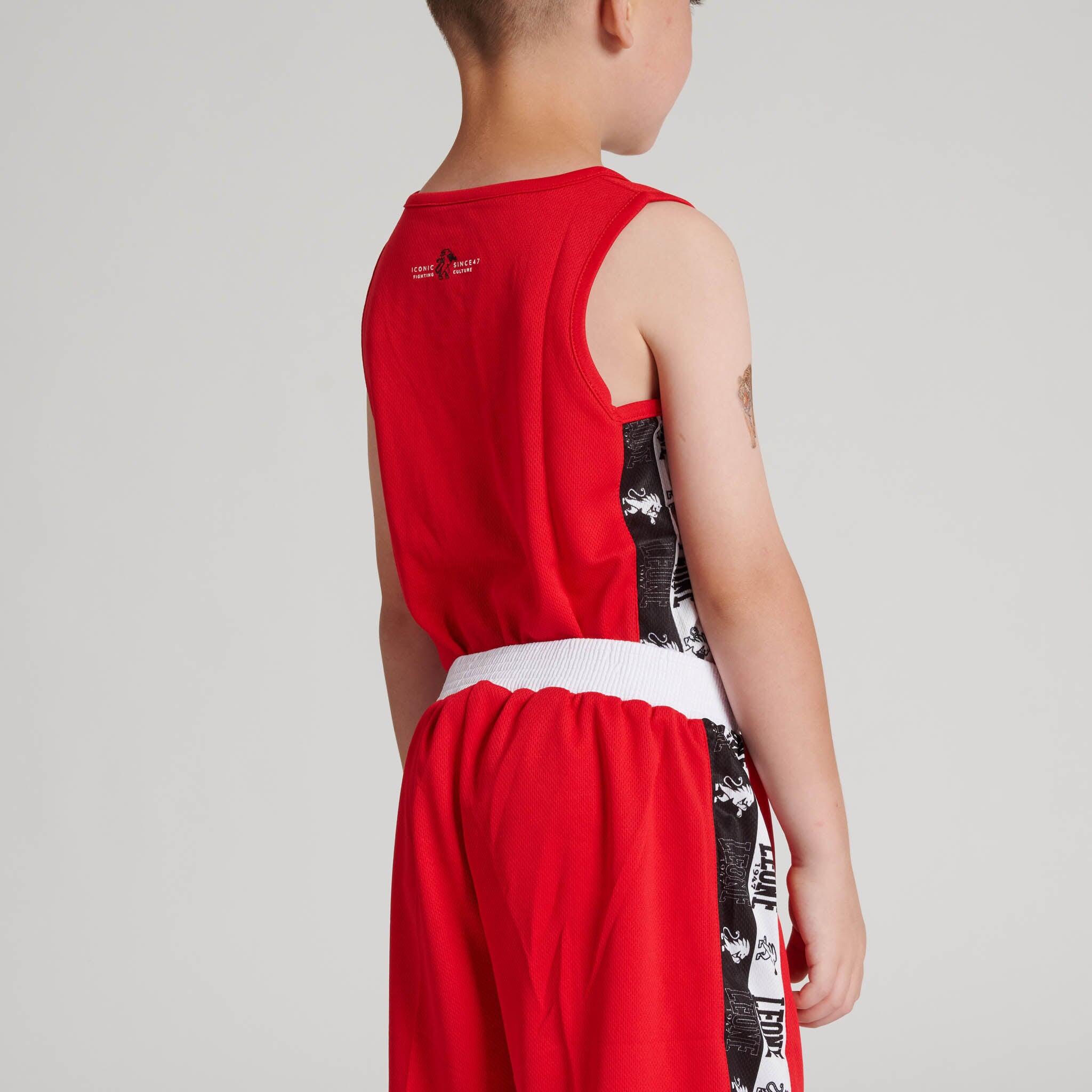 Camiseta boxeo infantil ICONIC Leone1947 rojo XL 4/7
