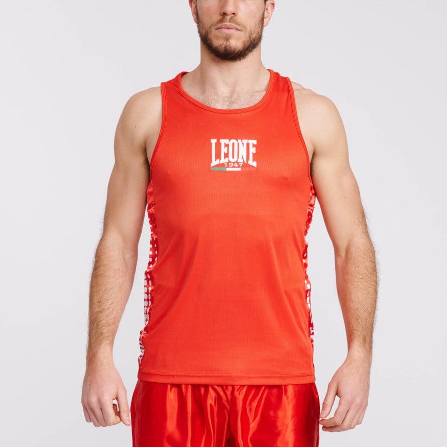 Camisola de boxe Leone1947 AB726 vermelha XXL 5/6