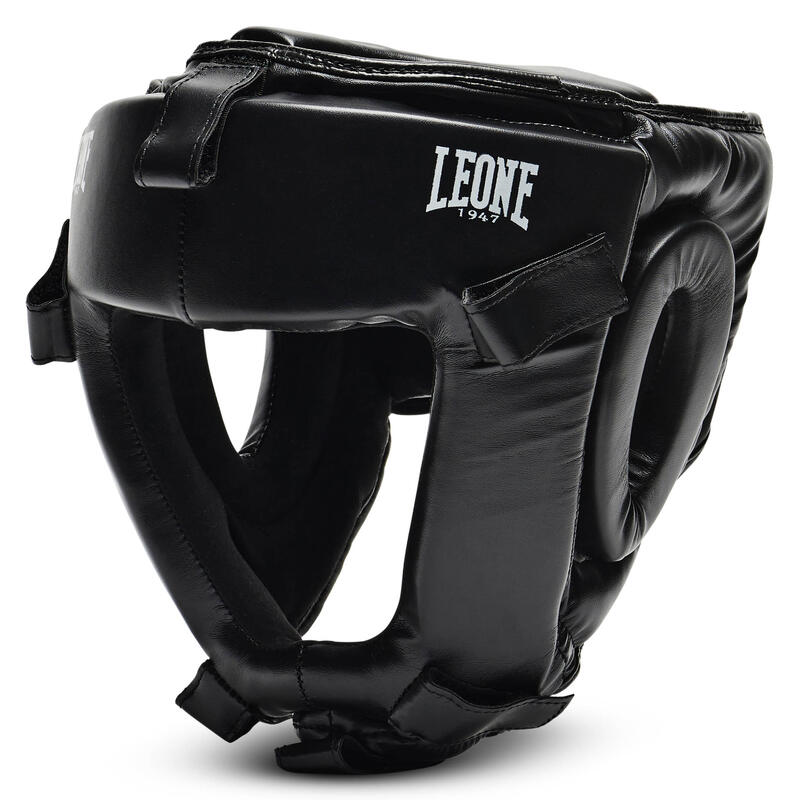 Casca cu grilaj Leone Neagra