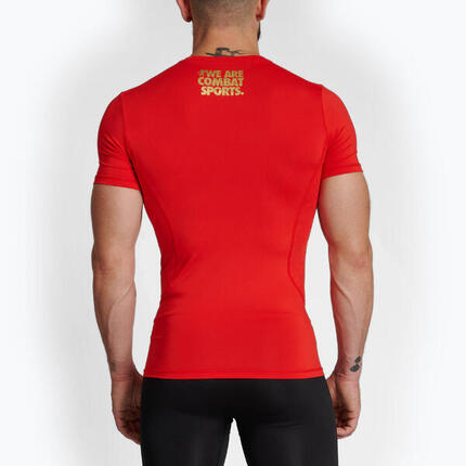 Rashguard manga corta DNA rojo/XXL
