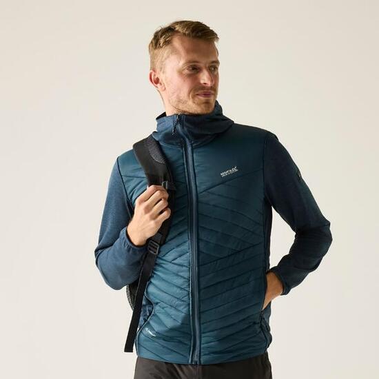Heren Andreson Marl Hybrid gewatteerde jas