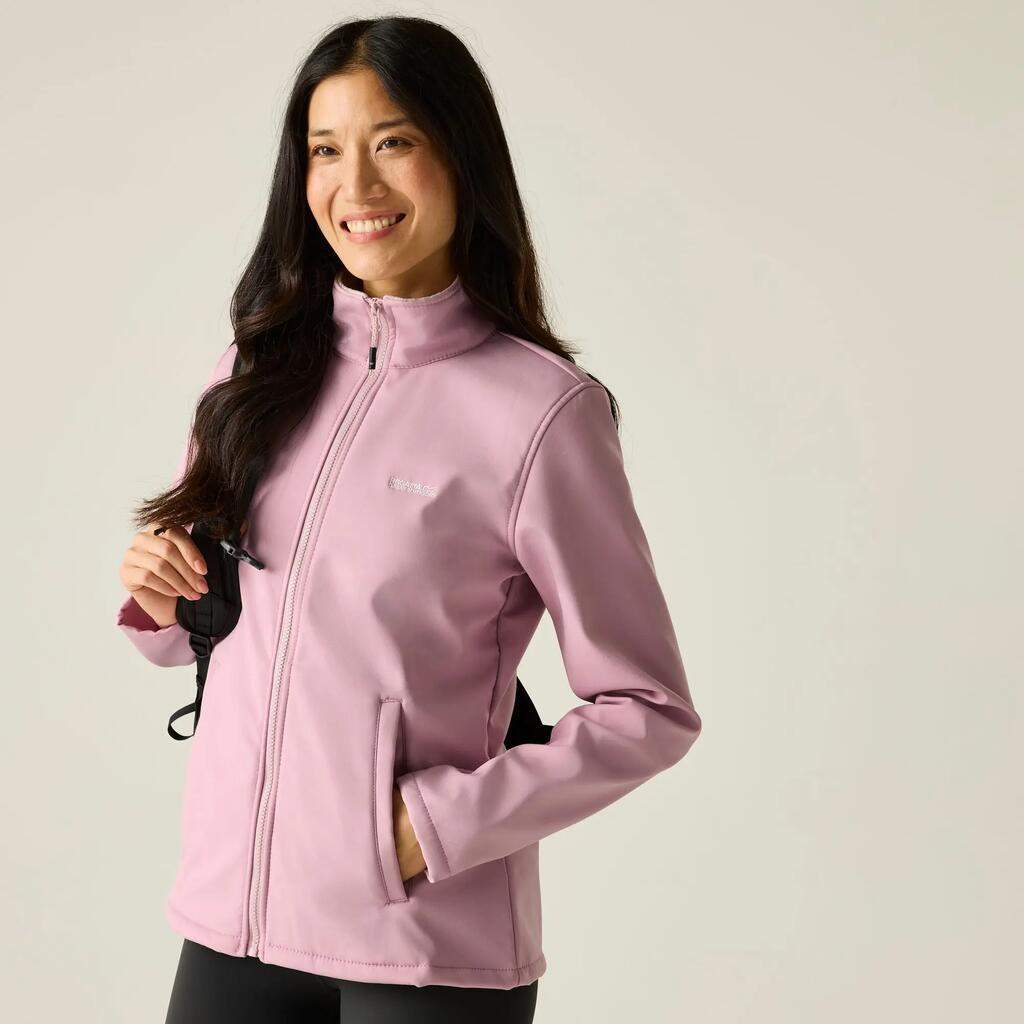 Connie V Womens Water Repellent Hiking Softshell Jacket