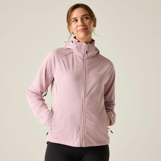 Veste softshell à capuche coupe-vent Bourda pour femme