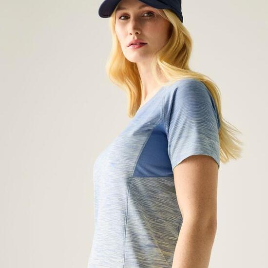 Laxley II Damen-T-Shirt mit kurzen Ärmeln und meliertem Farbverlauf