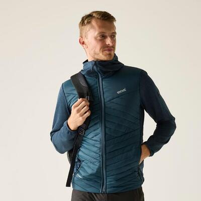 Heren andreson marl hybrid gewatteerde jas