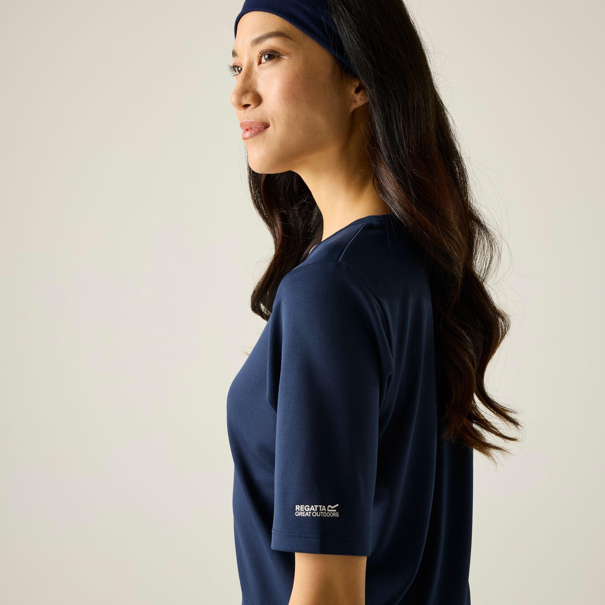 T-shirt à manches courtes et col en V pour femme Fingal 4/5