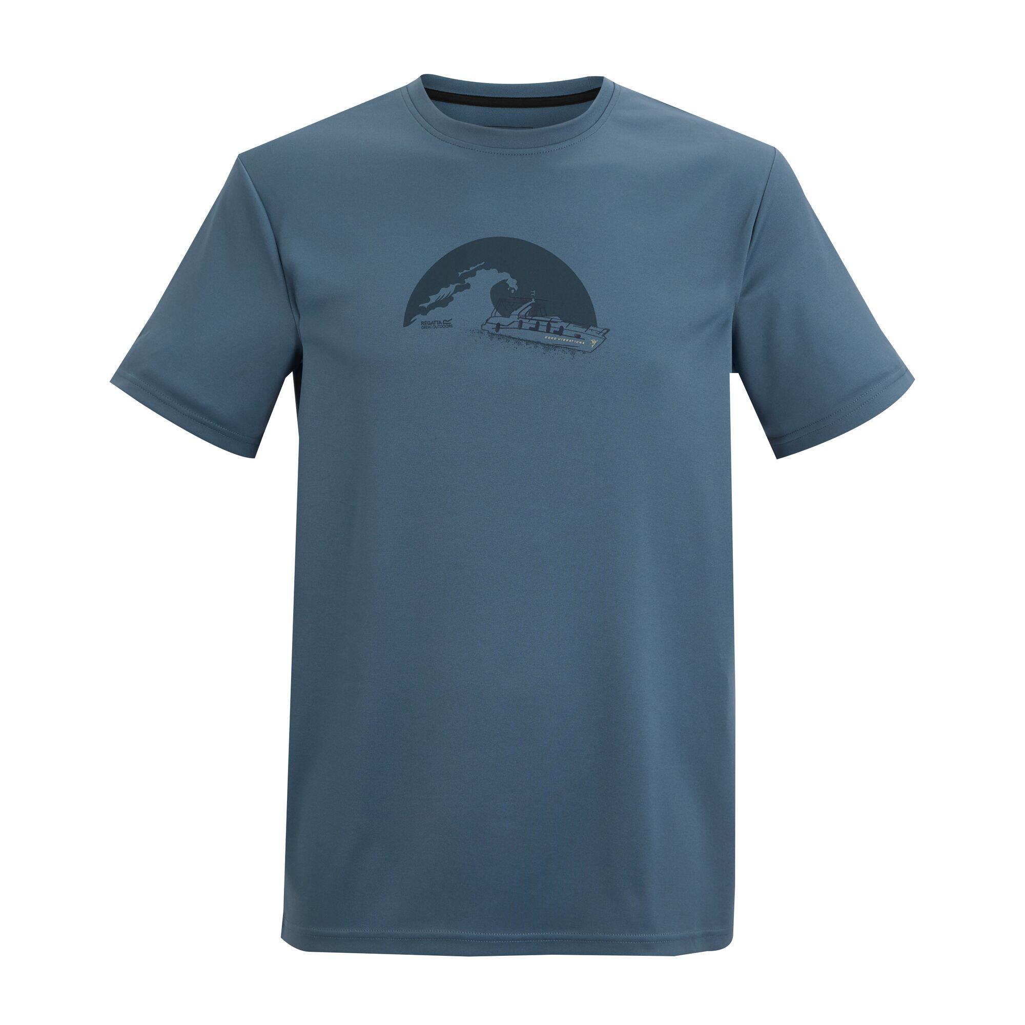 Herren Fingal Kurzarm-T-Shirt mit Slogan 5/5