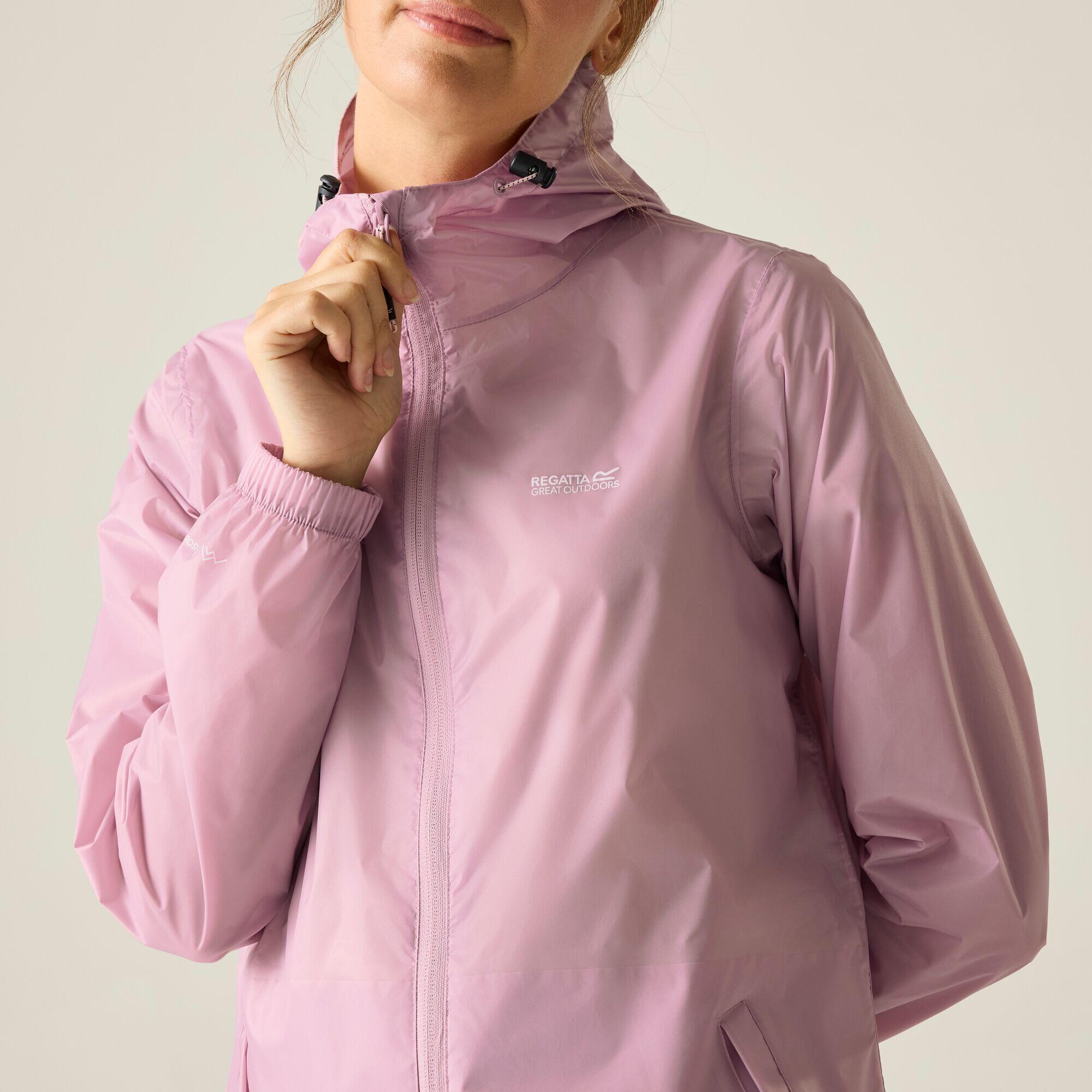 Casaco com capuz impermeável para mulheres Regatta Pack-It III 5/6