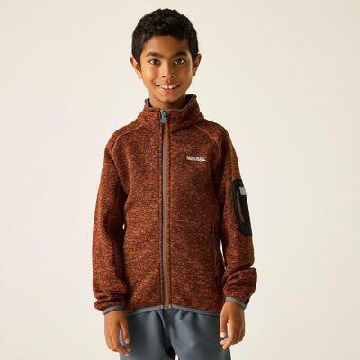 Junior newhill gemêleerde fleece met volledige rits