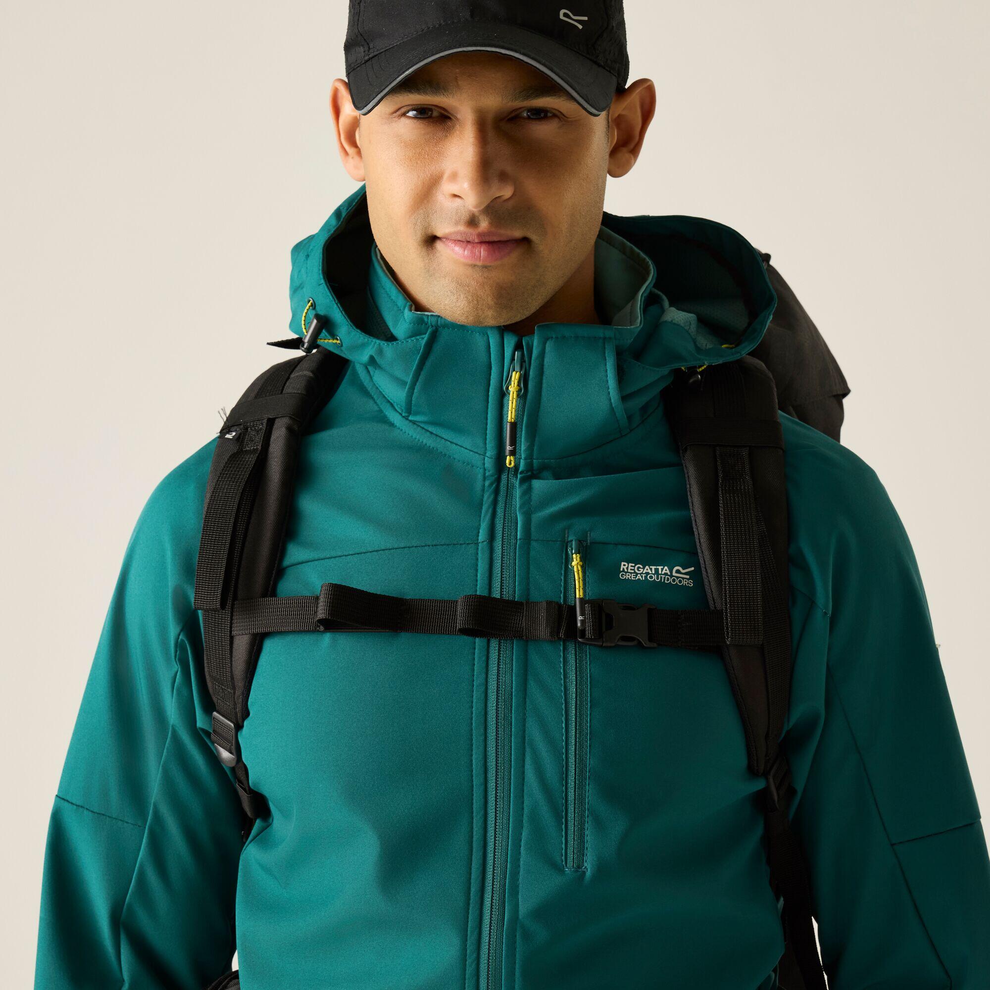 Giacca softshell impermeabile con cappuccio Arana da uomo 4/7