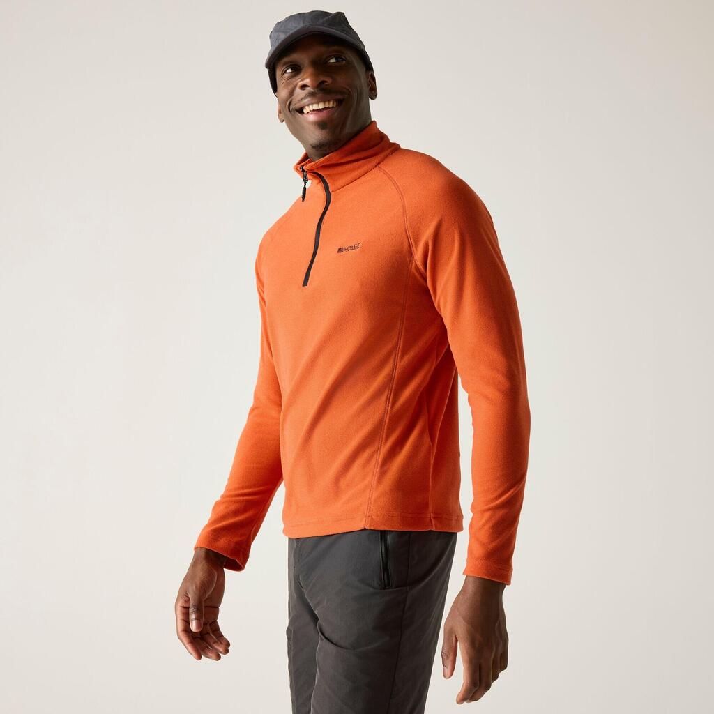 Montes Mens Lightweight Half Zip Hiking Fleece