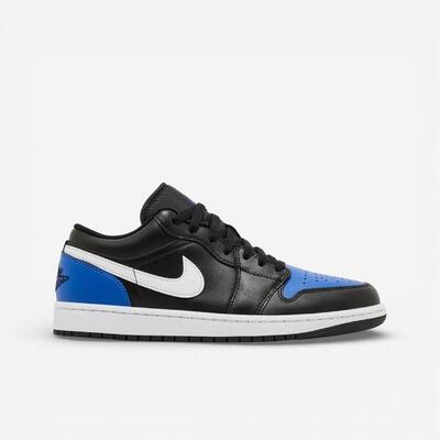 Jordan 1 low black royal toe