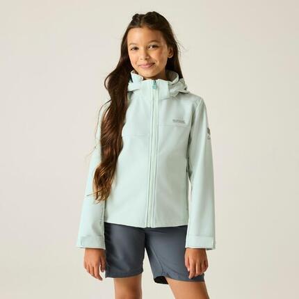 Säurebeständige, wasserdichte Softshelljacke mit Kapuze für Kinder