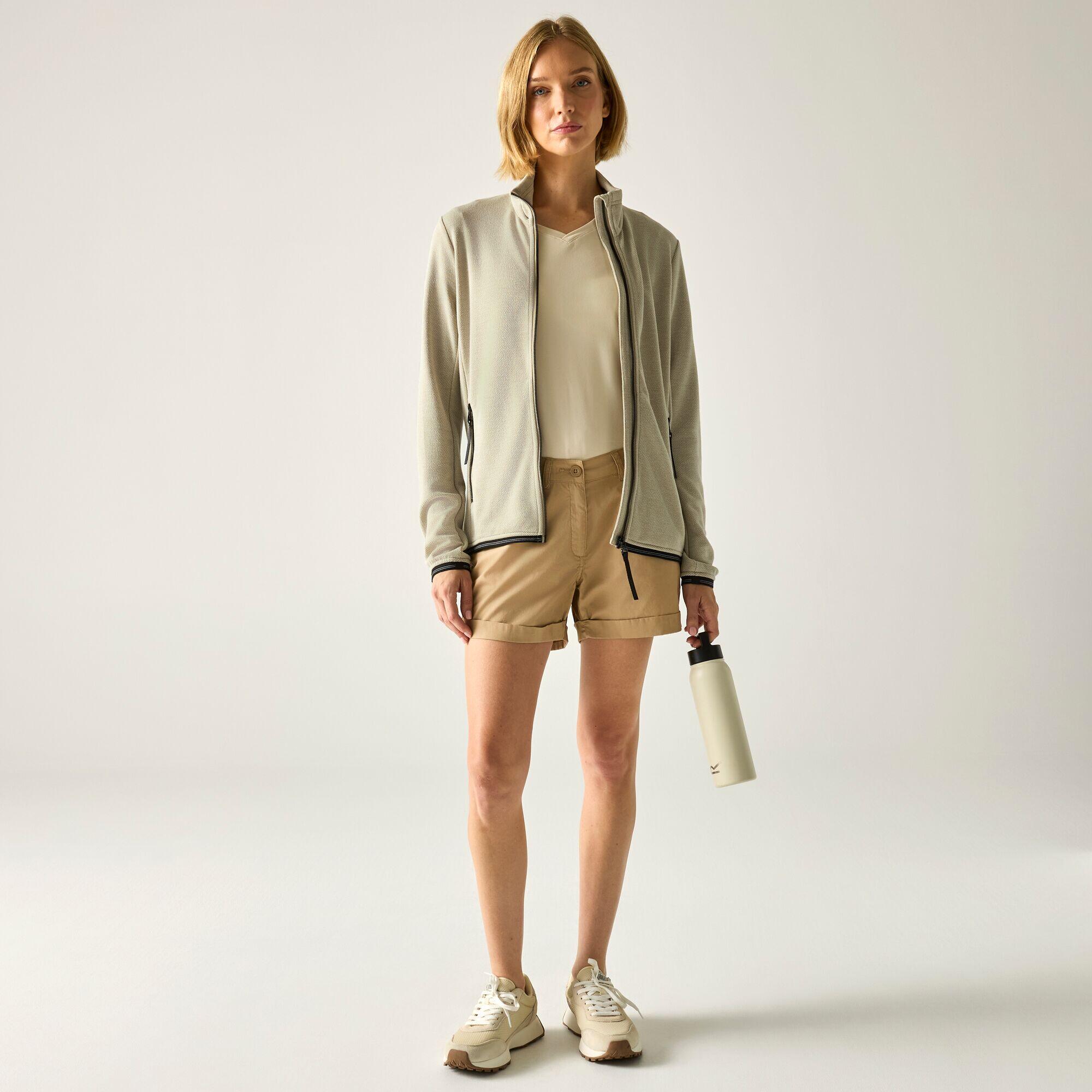 Damen-Fleecejacke Mavrey mit durchgehendem Reißverschluss und weichem Griff 3/5