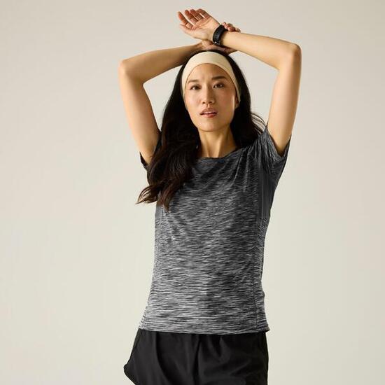 Laxley II Damen-T-Shirt mit kurzen Ärmeln und meliertem Farbverlauf