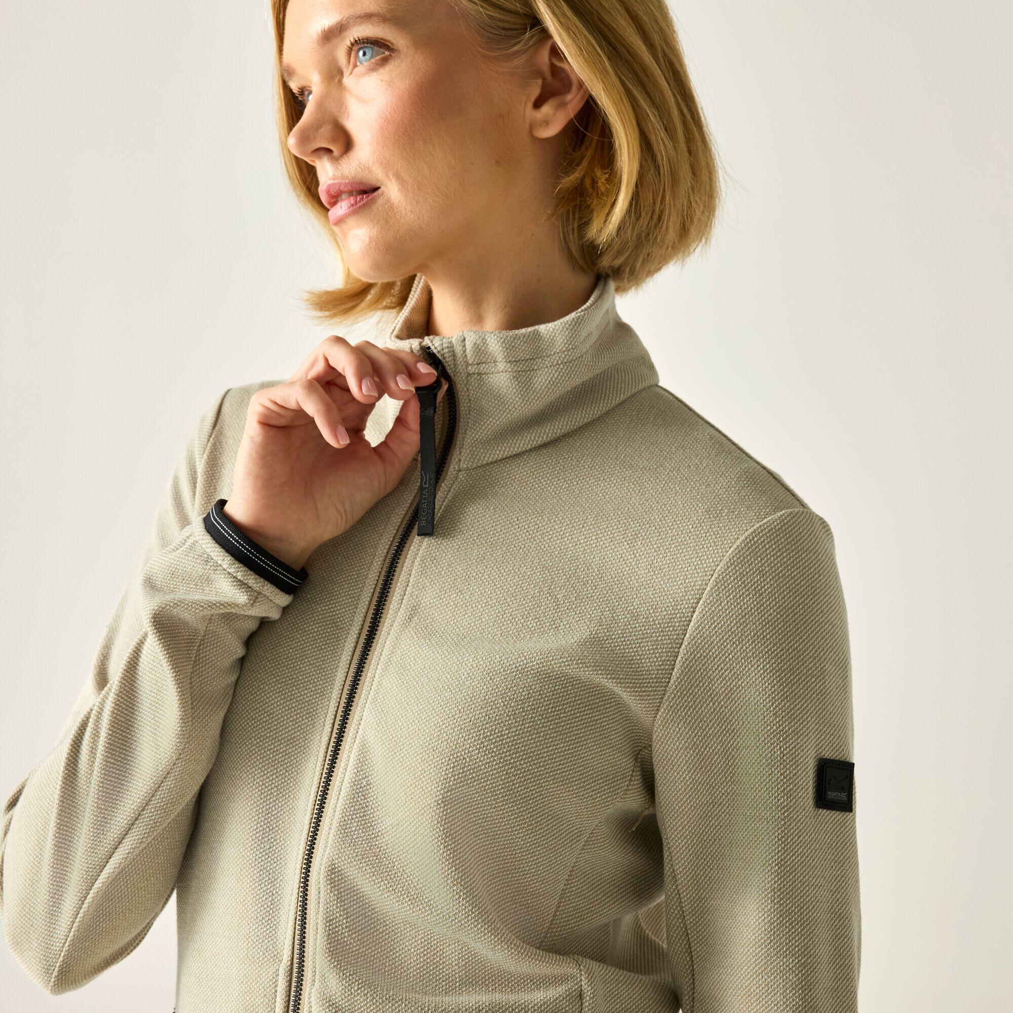 Damen-Fleecejacke Mavrey mit durchgehendem Reißverschluss und weichem Griff 4/5
