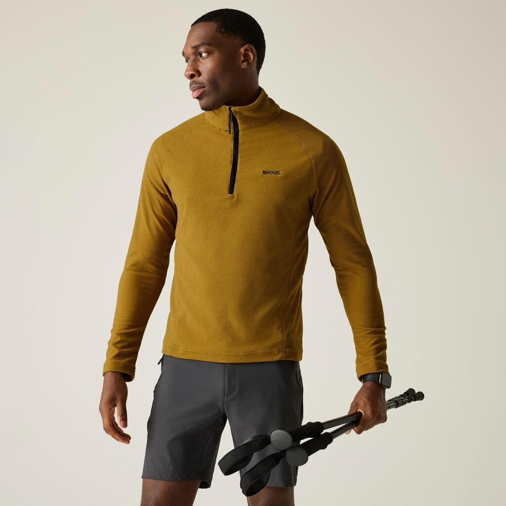 Montes Mens Lightweight Half Zip Hiking Fleece