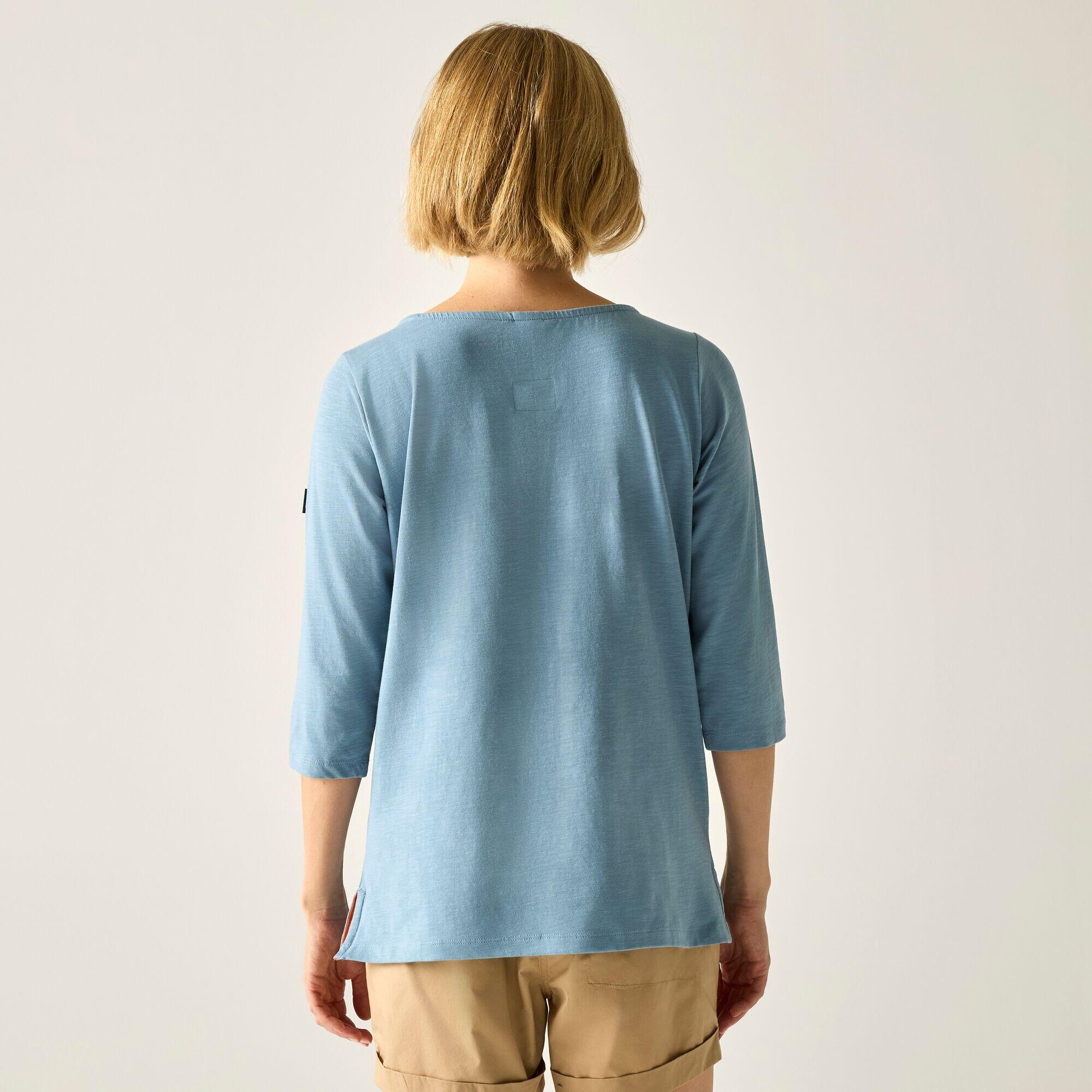 T-shirt Pevia pour femme, manches 3/4, coupe décontractée 2/5