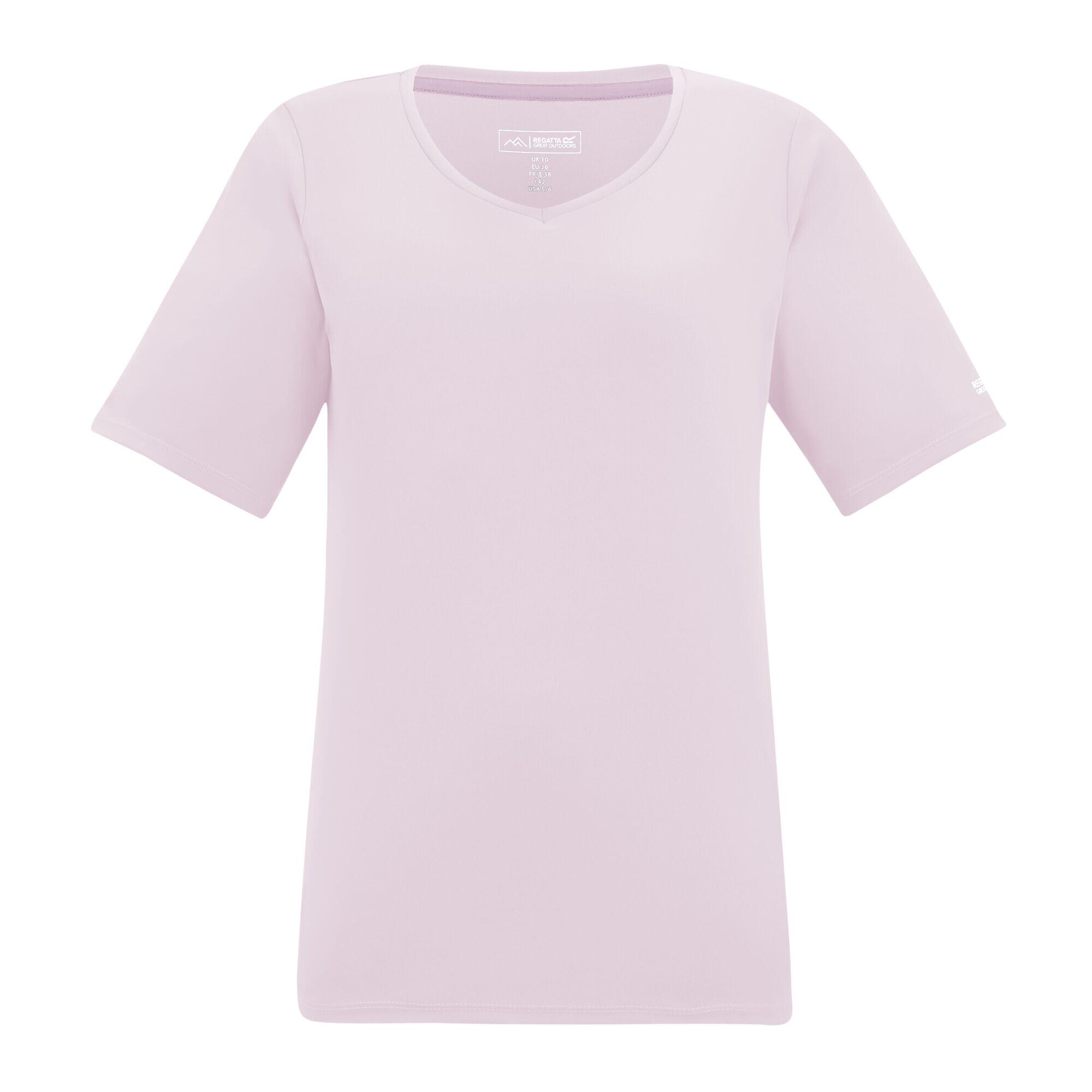 T-shirt à manches courtes et col en V pour femme Fingal 5/5