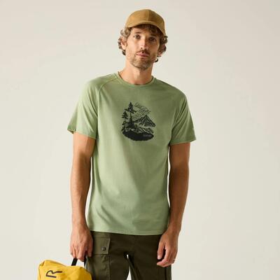Escade t-shirt met korte mouwen en grafische print voor heren