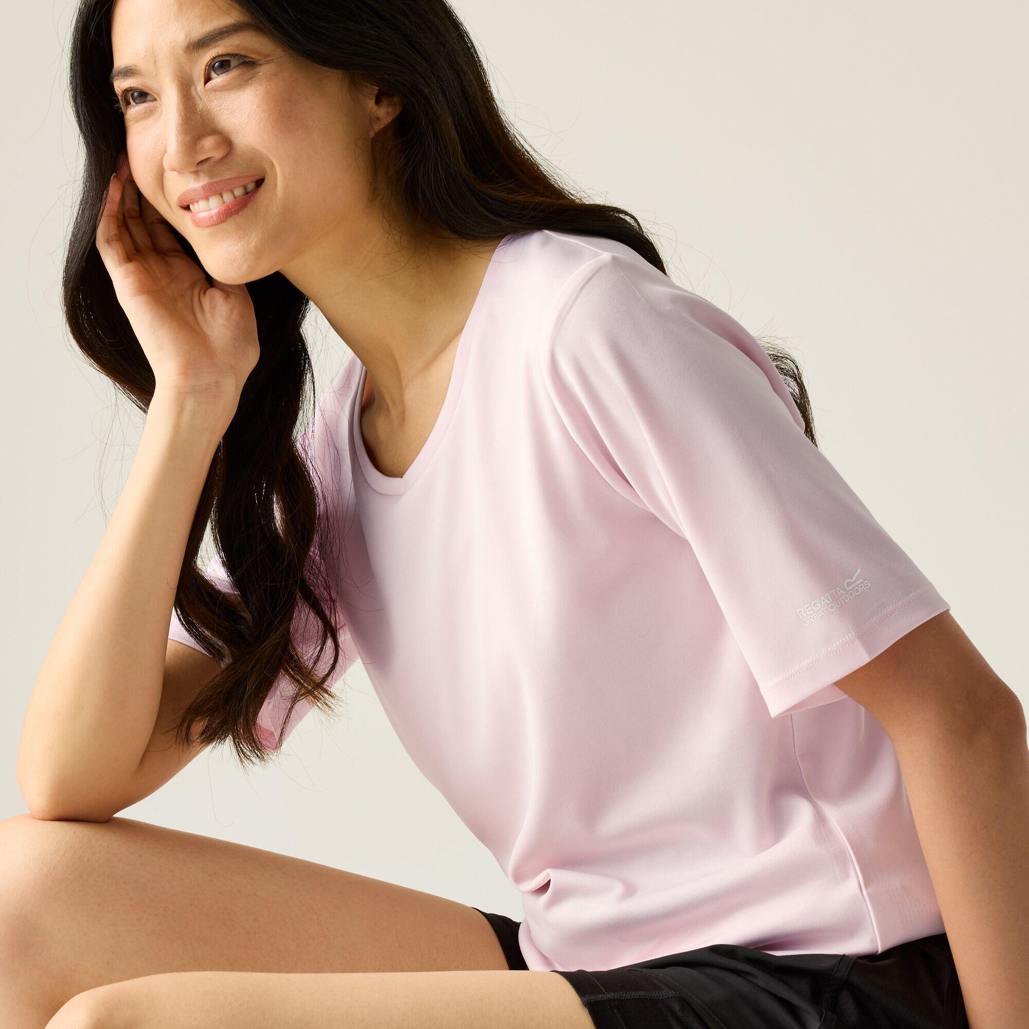 T-shirt à manches courtes et col en V pour femme Fingal 4/5
