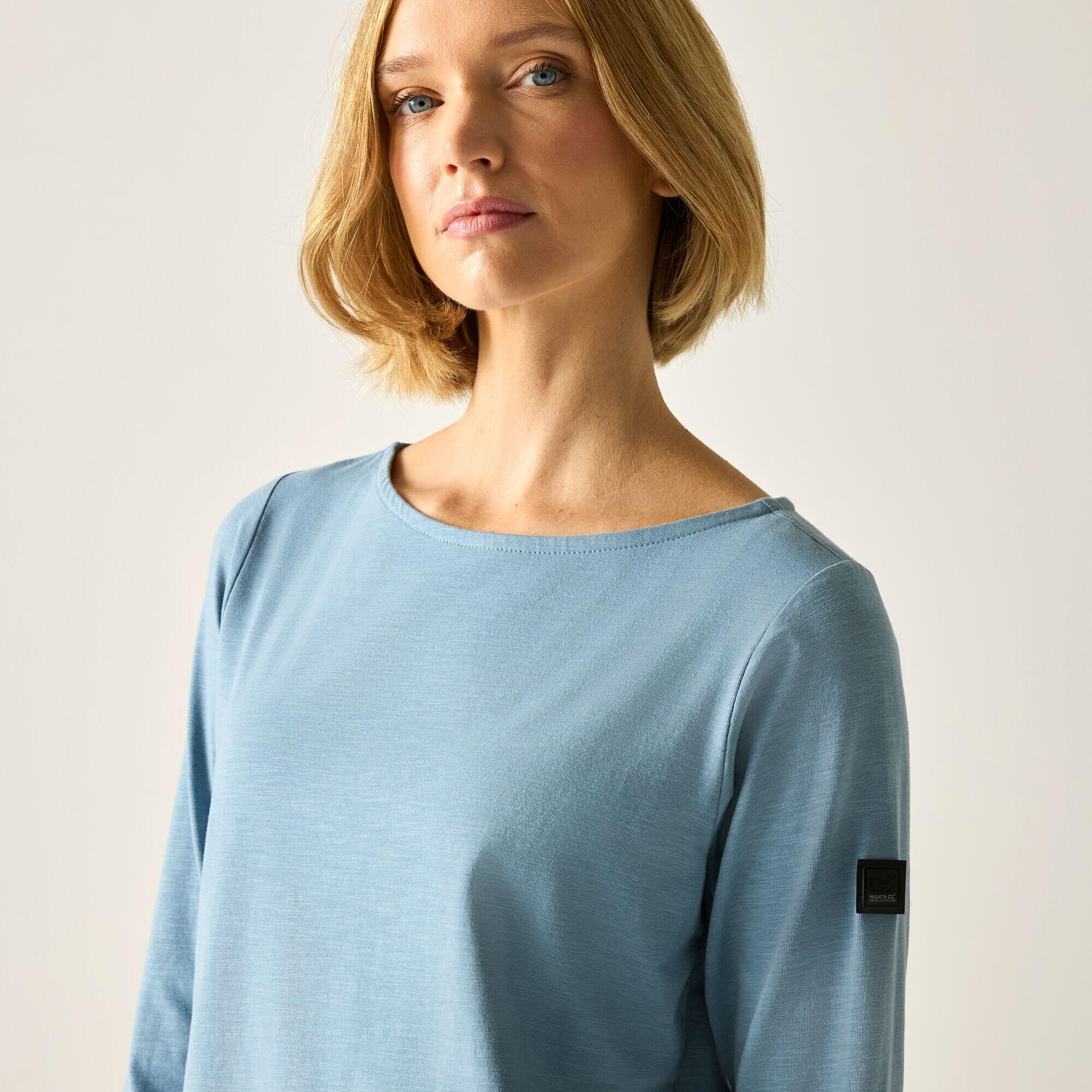 T-shirt Pevia pour femme, manches 3/4, coupe décontractée 4/5
