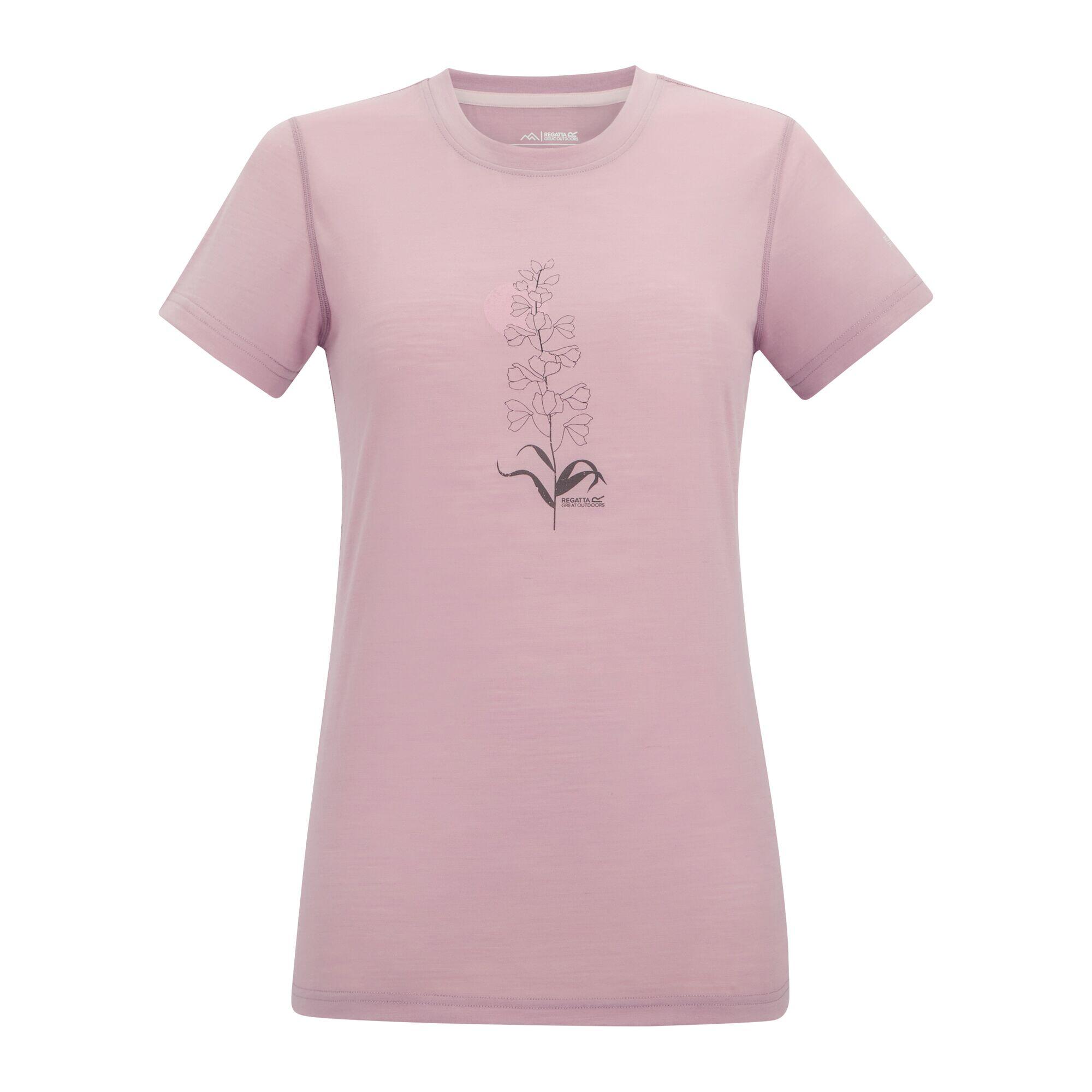 Womens Escade Merino Blended Short Sleeved Graphic T-Shirt 5/5