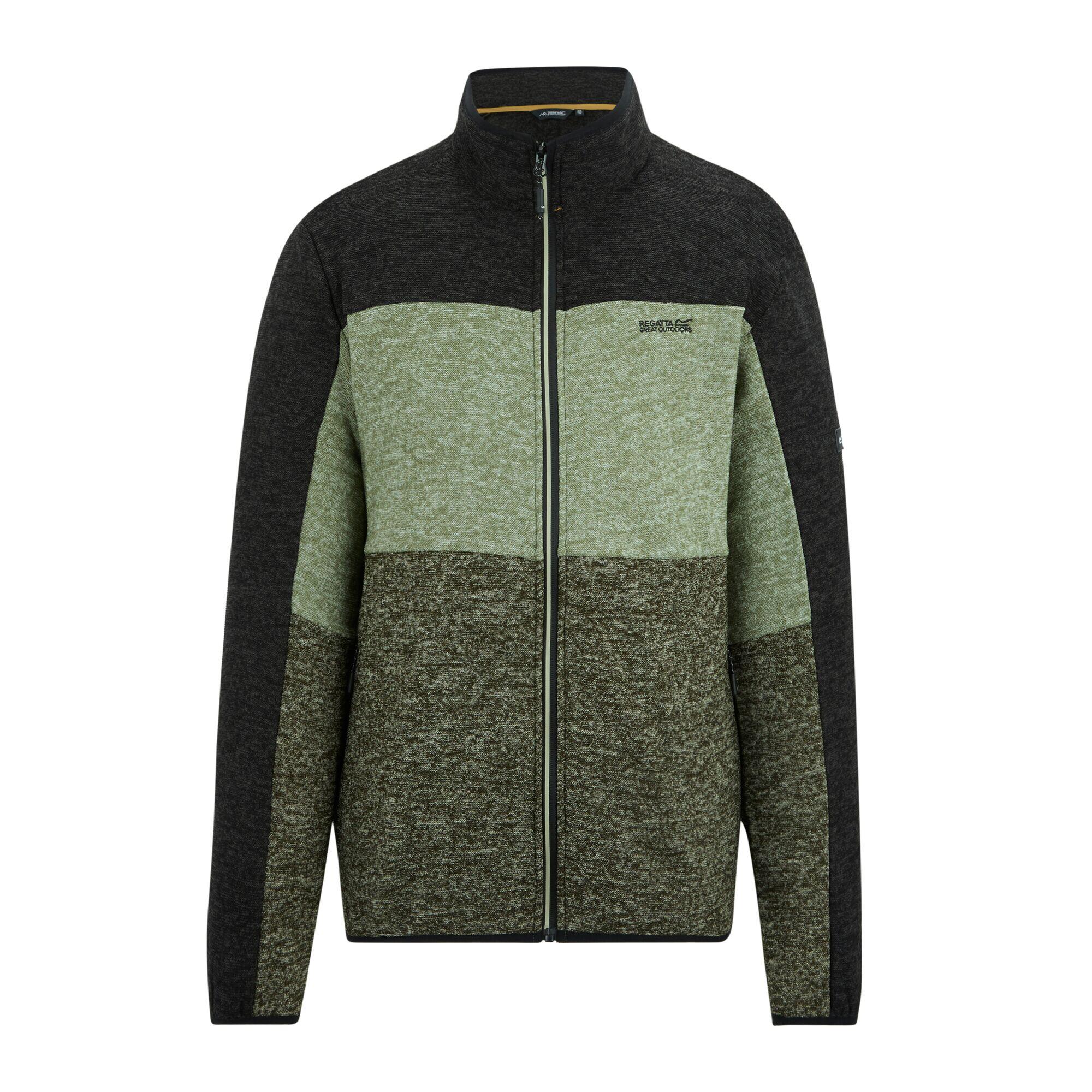 Felpa con zip intera color block Elram da uomo 5/5
