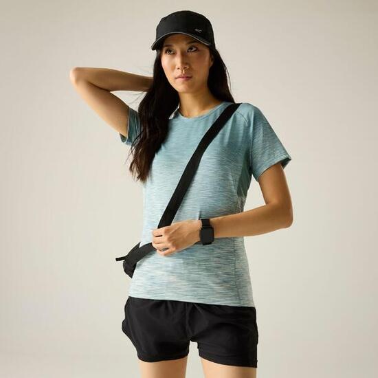 Laxley II Damen-T-Shirt mit kurzen Ärmeln und meliertem Farbverlauf