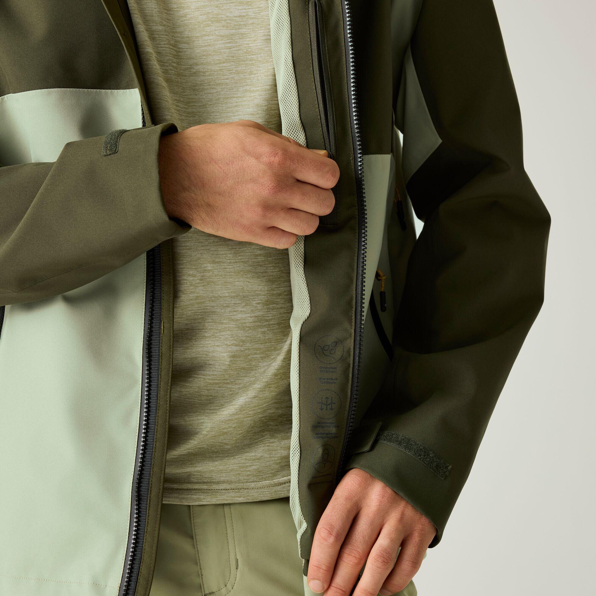 Bosfield Herren-Wanderjacke mit Kapuze und Einsätzen, wasserdicht 4/7