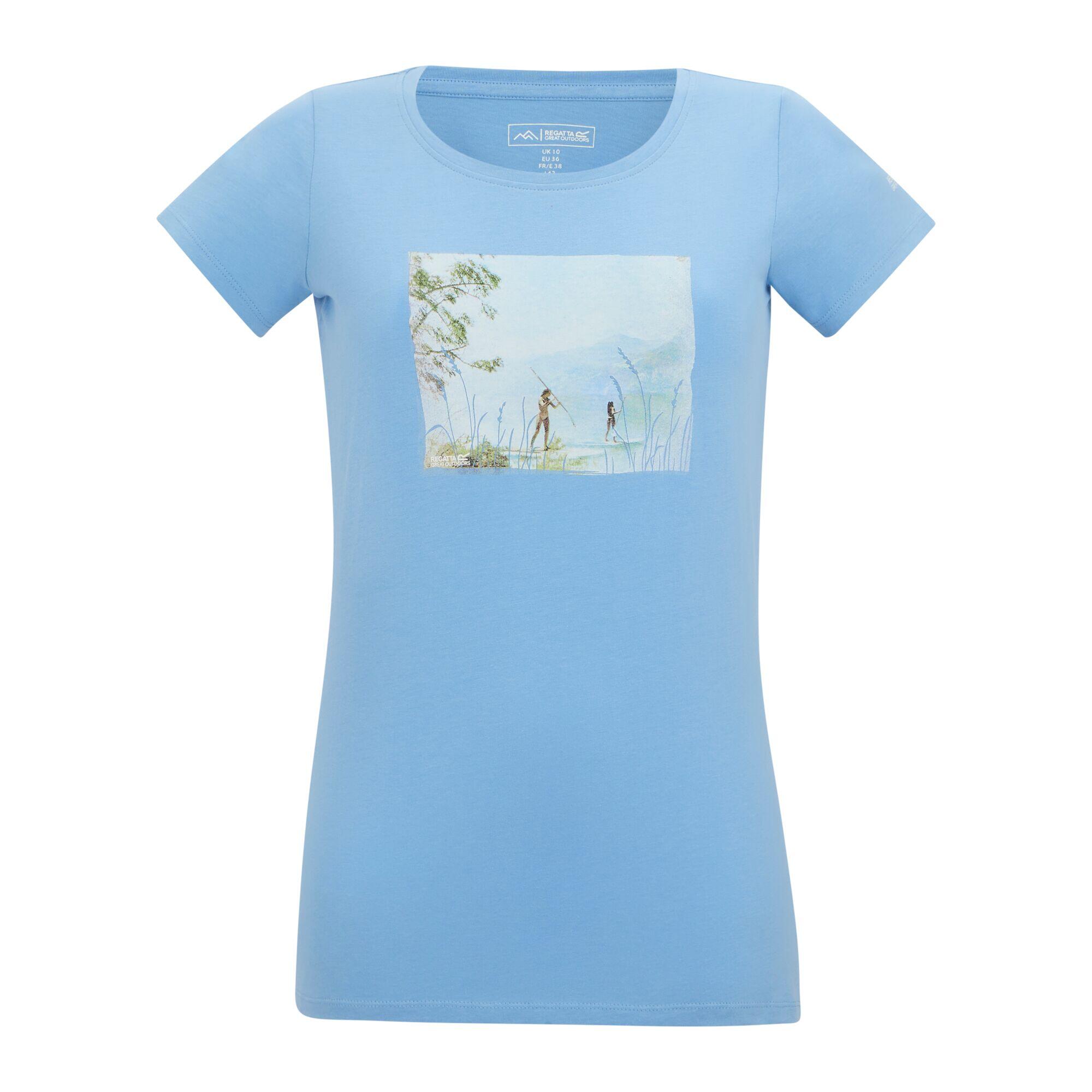 Dames T-shirt met korte mouwen en grafische print 5/5