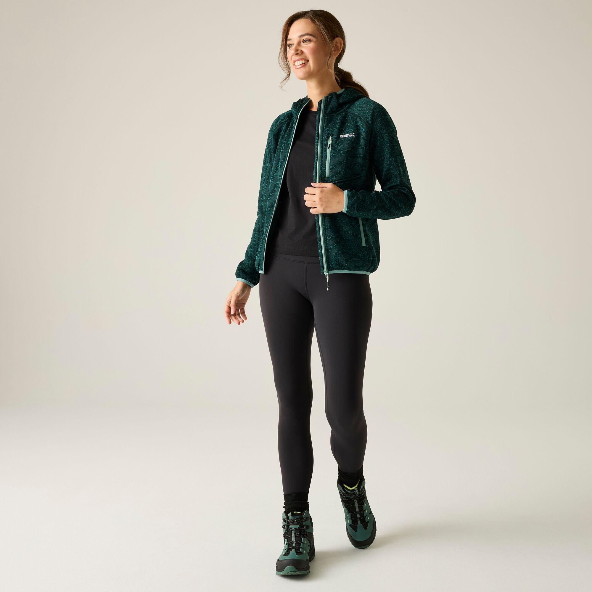 Felpa leggera con cappuccio e zip completa da donna Newhill 3/6
