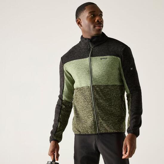 Polaire Elram à fermeture éclair intégrale et blocs de couleurs pour homme