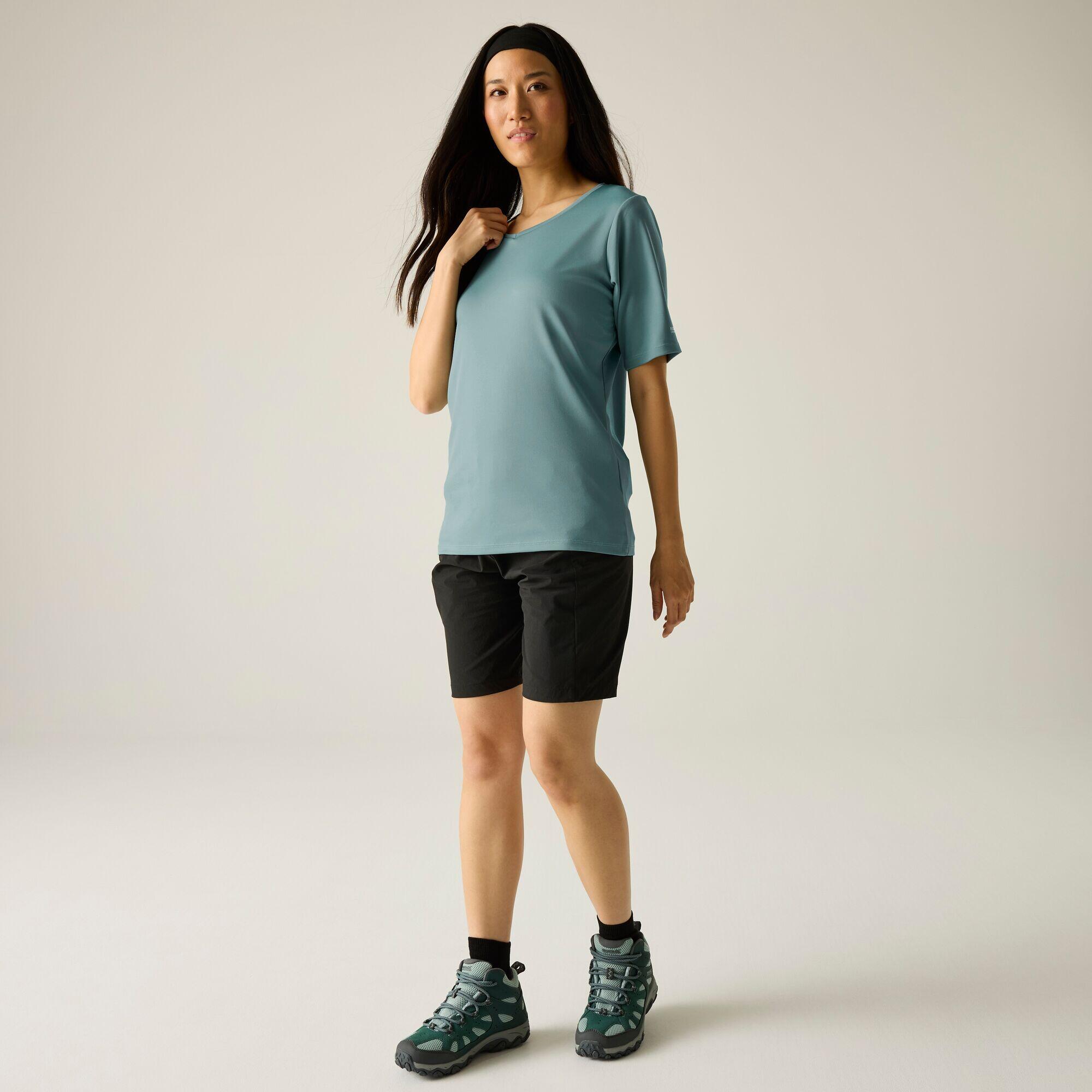 T-shirt à manches courtes et col en V pour femme Fingal 3/5