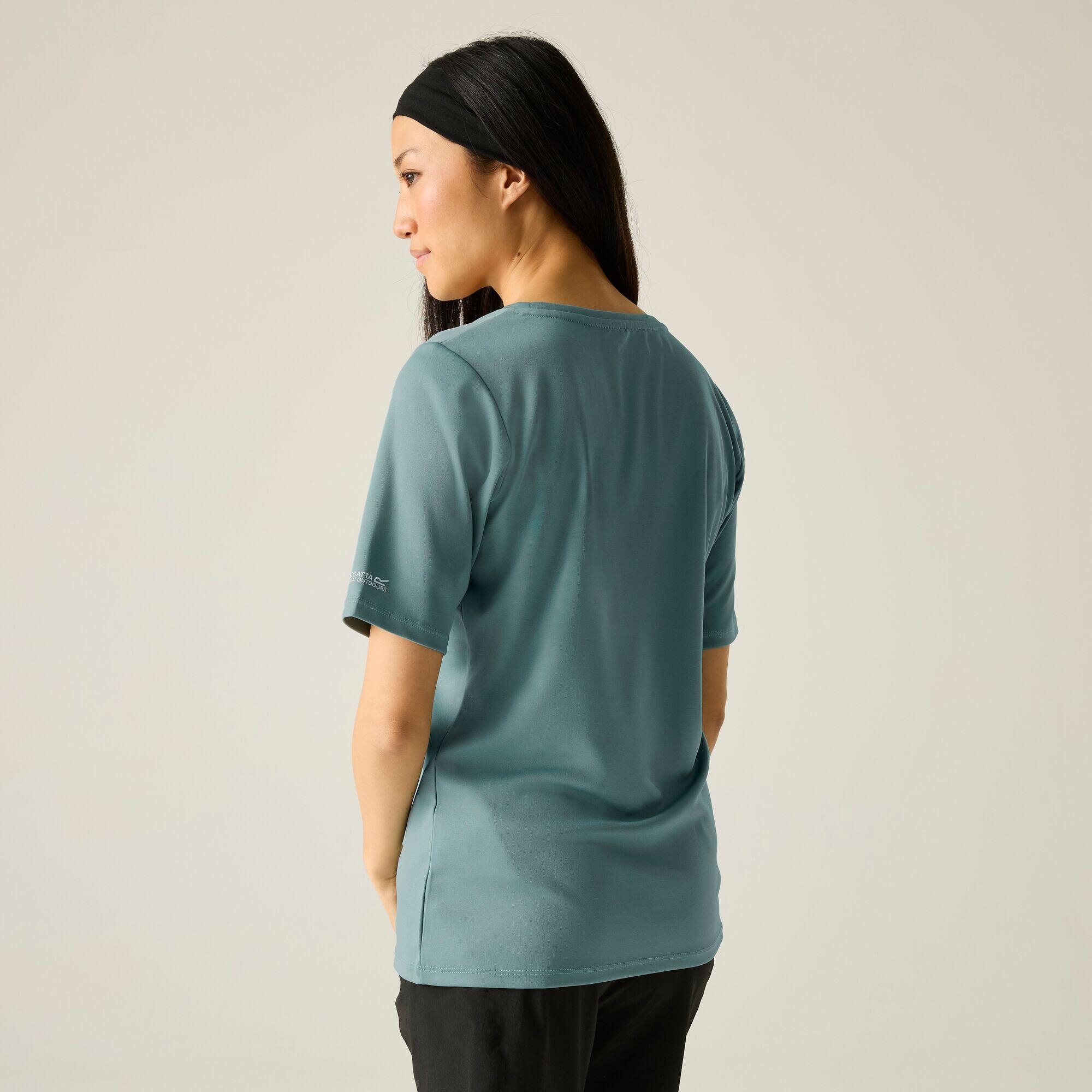 T-shirt à manches courtes et col en V pour femme Fingal 2/5