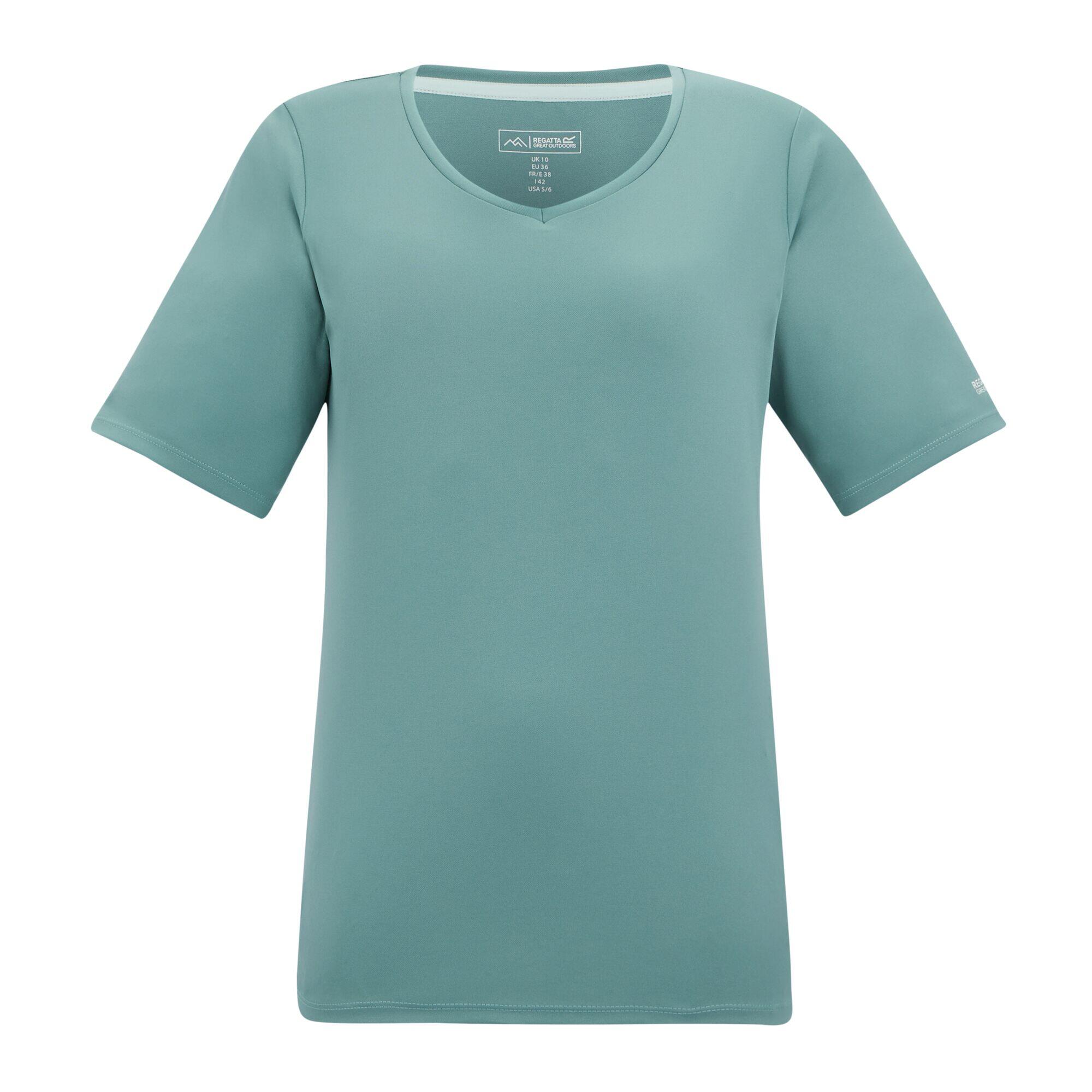 T-shirt à manches courtes et col en V pour femme Fingal 5/5