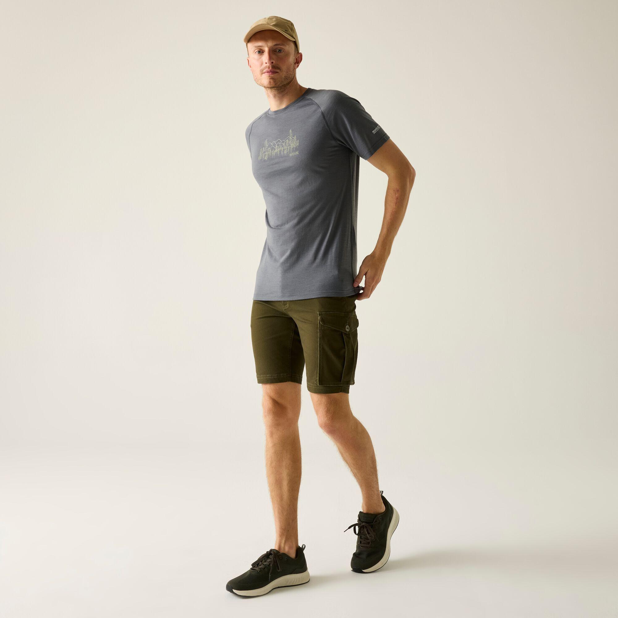 Herren Escade Kurzarm-T-Shirt mit Grafik 3/5