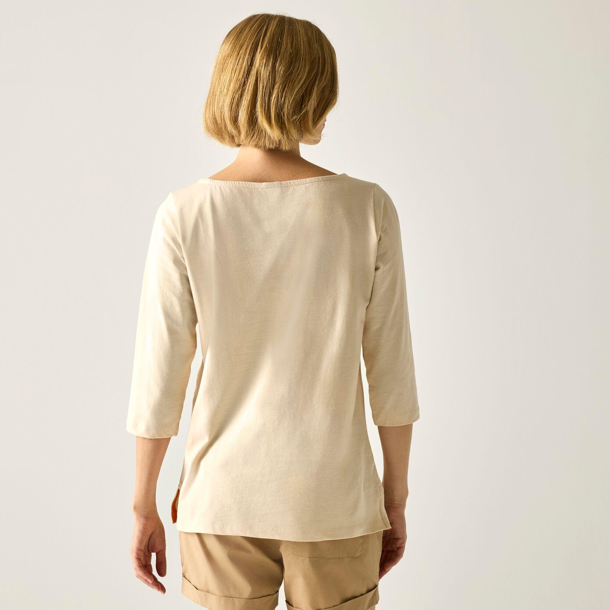 T-shirt Pevia pour femme, manches 3/4, coupe décontractée 2/5