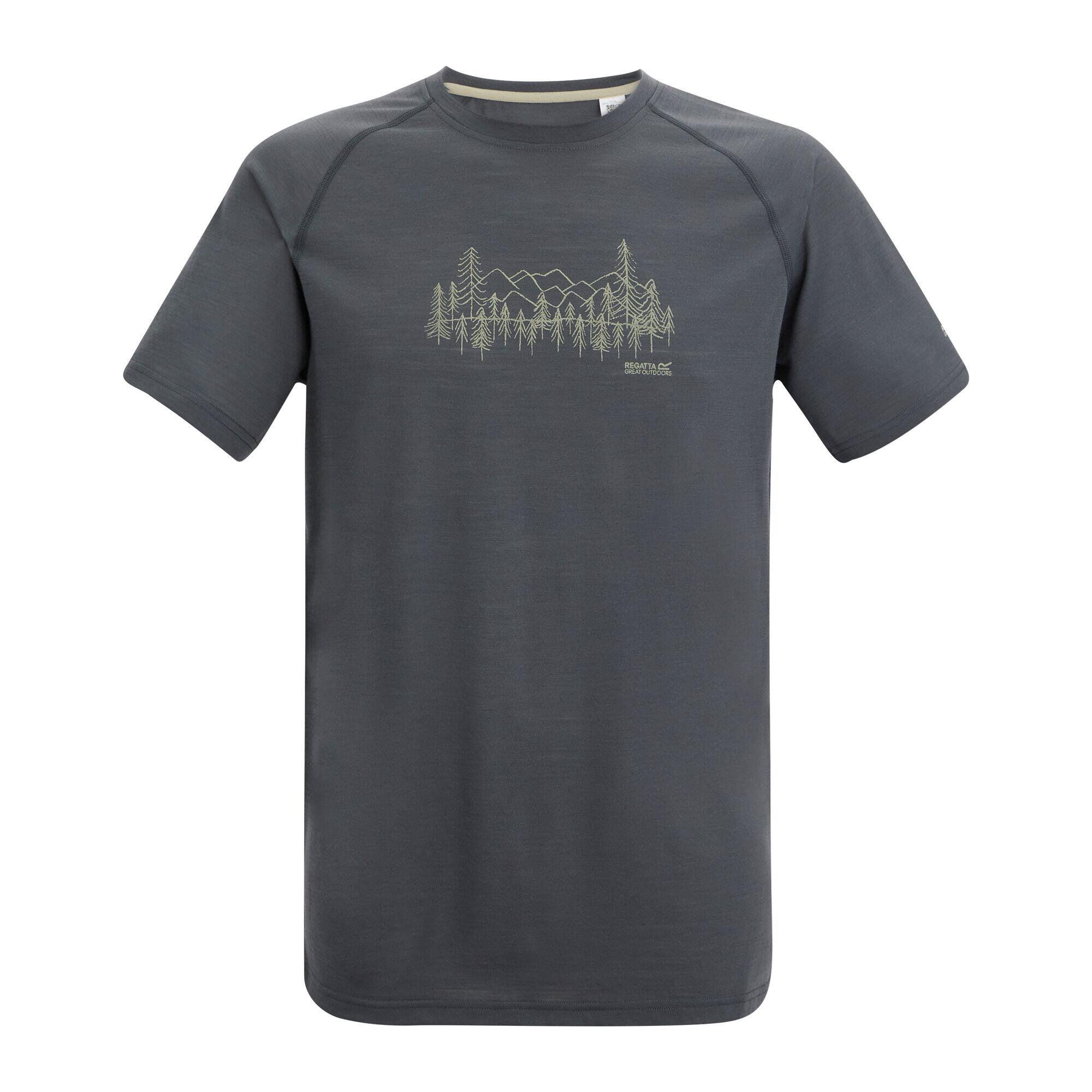 Herren Escade Kurzarm-T-Shirt mit Grafik 5/5