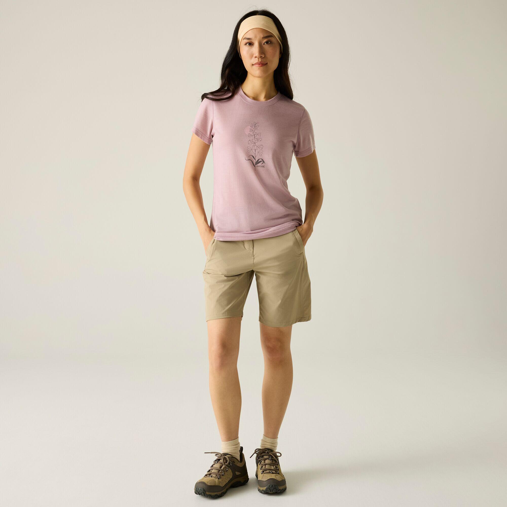 T-shirt grafica a maniche corte in misto lana merino Escade da donna 3/5