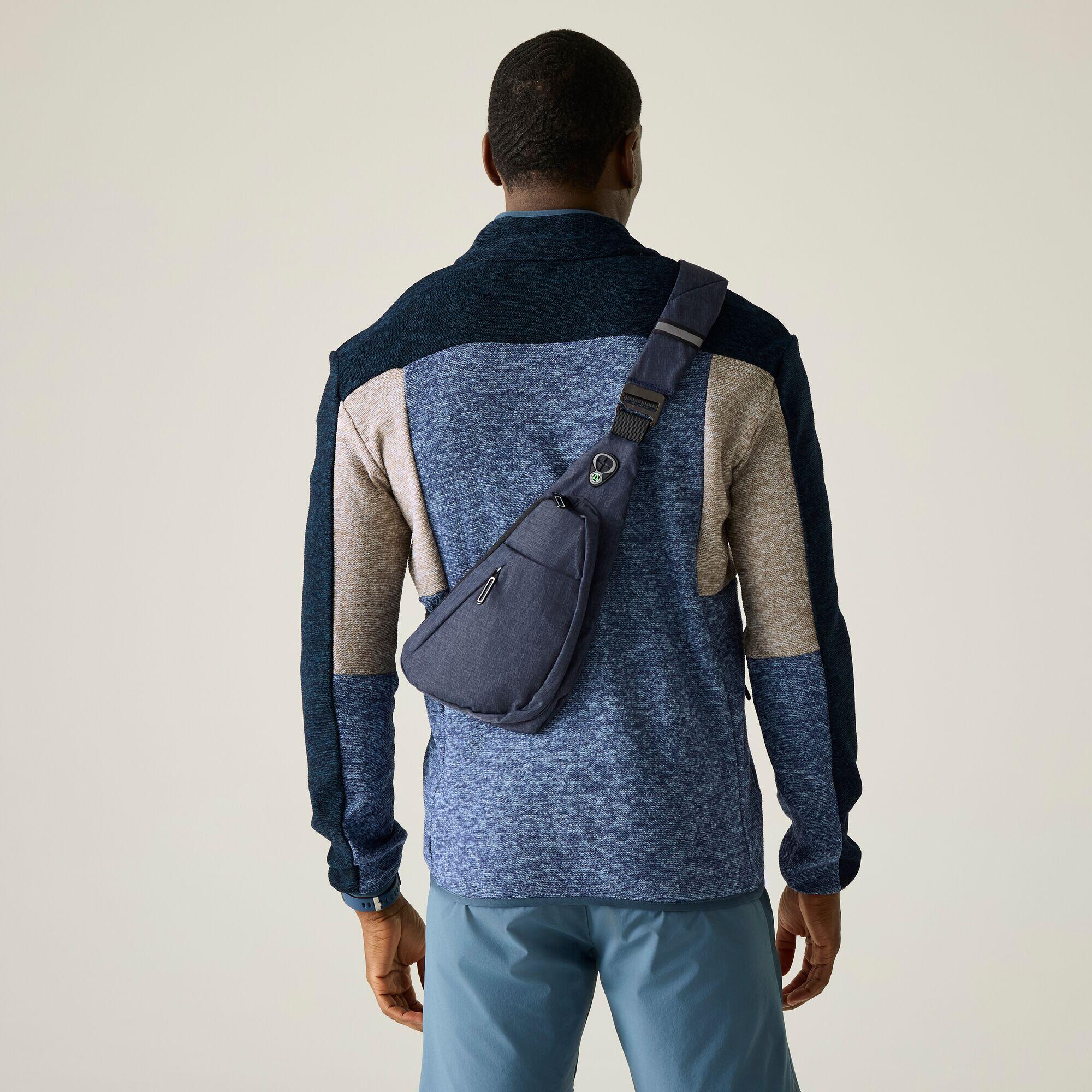 Elram Herren-Fleecejacke mit durchgehendem Reißverschluss und Farbblock-Design 2/5