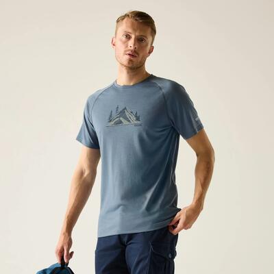 Escade t-shirt met korte mouwen en grafische print voor heren