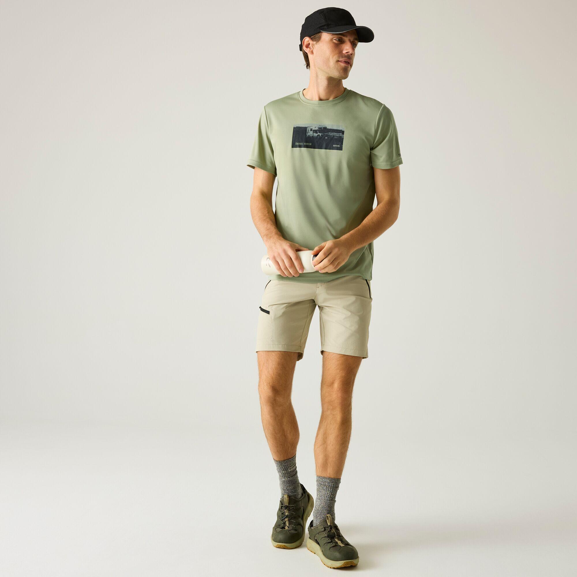 Herren Fingal Kurzarm-T-Shirt mit Slogan 3/5