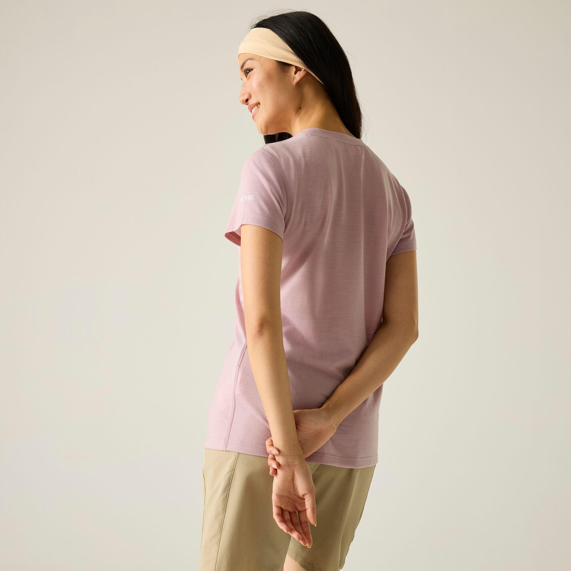 T-shirt grafica a maniche corte in misto lana merino Escade da donna 2/5