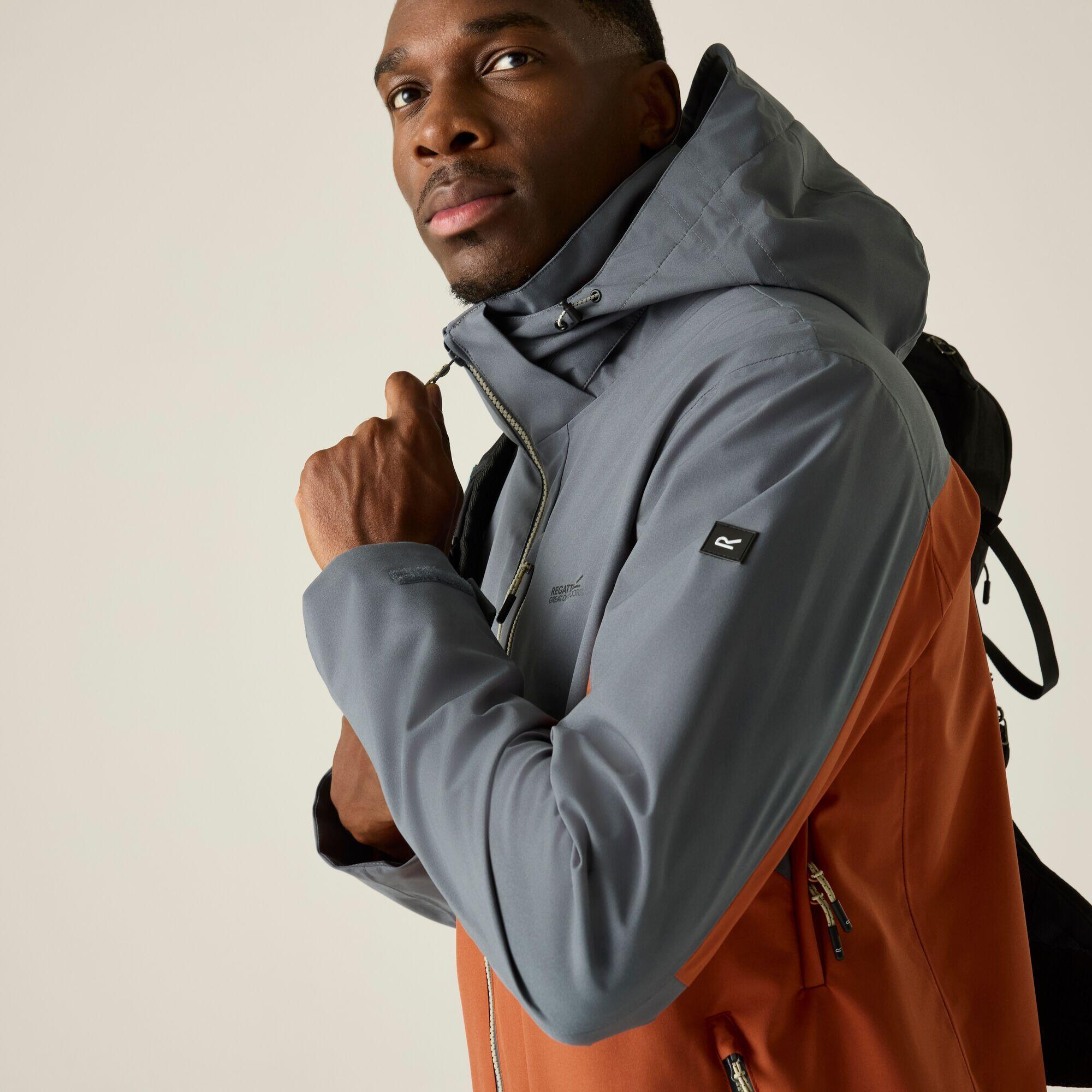 Veste de randonnée imperméable à capuche et à panneaux Bosfield pour homme 5/7