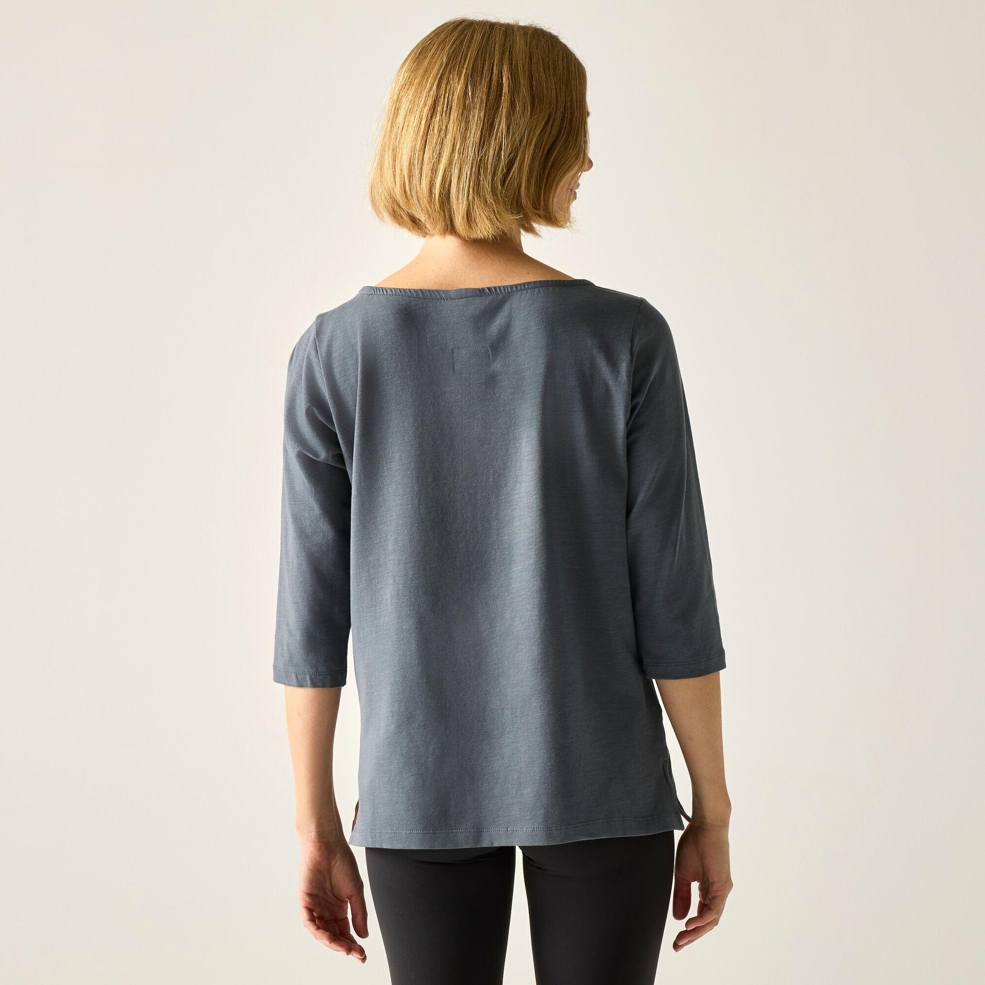 T-shirt Pevia pour femme, manches 3/4, coupe décontractée 2/5